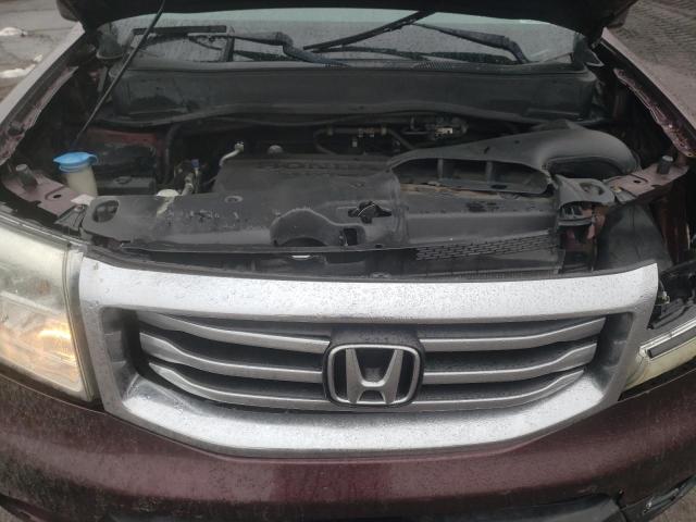 5FNYF4H46DB071534 - 2013 HONDA PILOT EX BURGUNDY photo 11