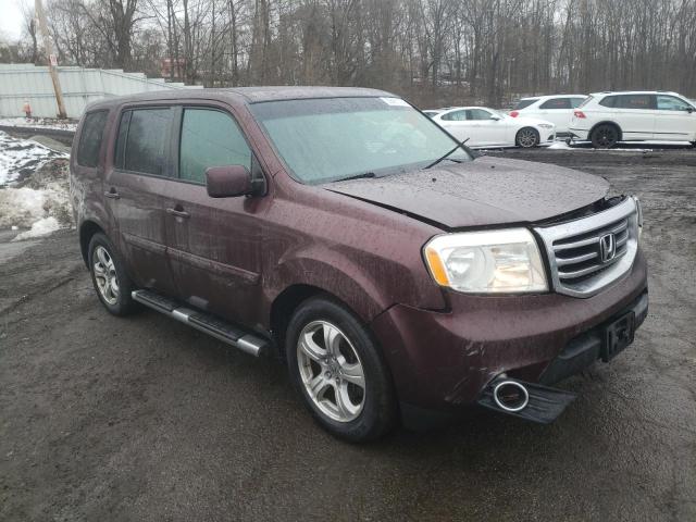 5FNYF4H46DB071534 - 2013 HONDA PILOT EX BURGUNDY photo 4