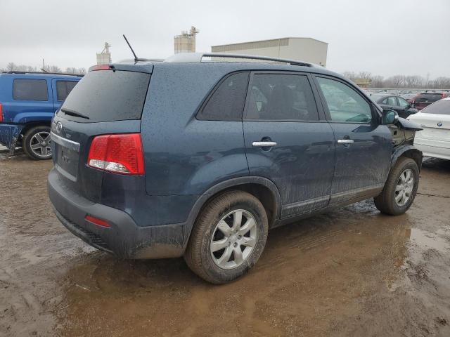 5XYKT4A11BG184148 - 2011 KIA SORENTO BASE BLUE photo 3