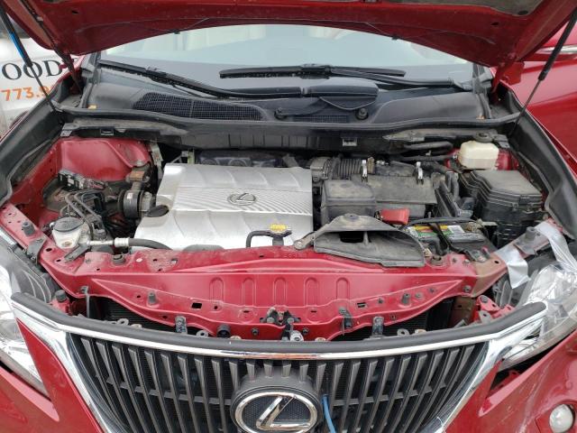 2T2BK1BA5AC019208 - 2010 LEXUS RX 350 MAROON photo 12