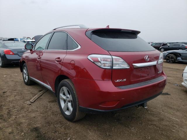 2T2BK1BA5AC019208 - 2010 LEXUS RX 350 MAROON photo 2