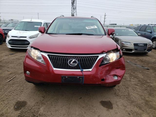 2T2BK1BA5AC019208 - 2010 LEXUS RX 350 MAROON photo 5