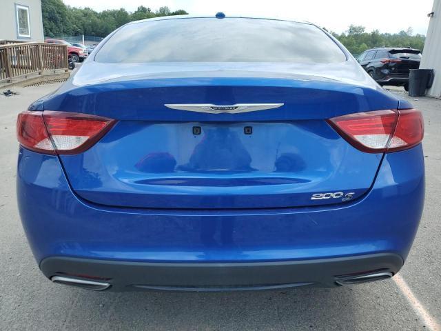 1C3CCCBG8FN735230 - 2015 CHRYSLER 200 S BLUE photo 6