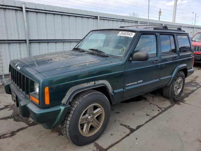 1J4FF58S4YL187226 - 2000 JEEP CHEROKEE CLASSIC GREEN photo 1