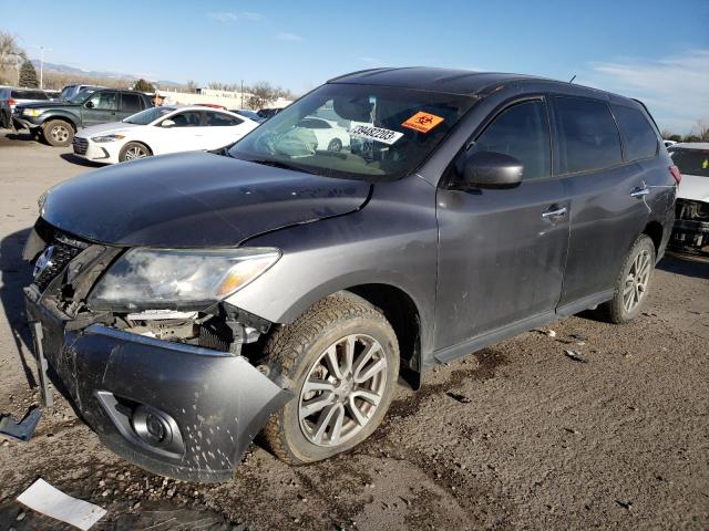 5N1AR2MM3FC614353 - 2015 NISSAN PATHFINDER S GRAY photo 1