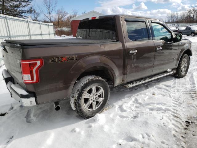 1FTEW1EP3FKD07160 - 2015 FORD F150 SUPER BROWN photo 3