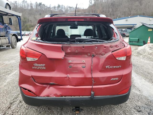 KM8JUCACXCU371484 - 2012 HYUNDAI TUCSON GLS RED photo 6