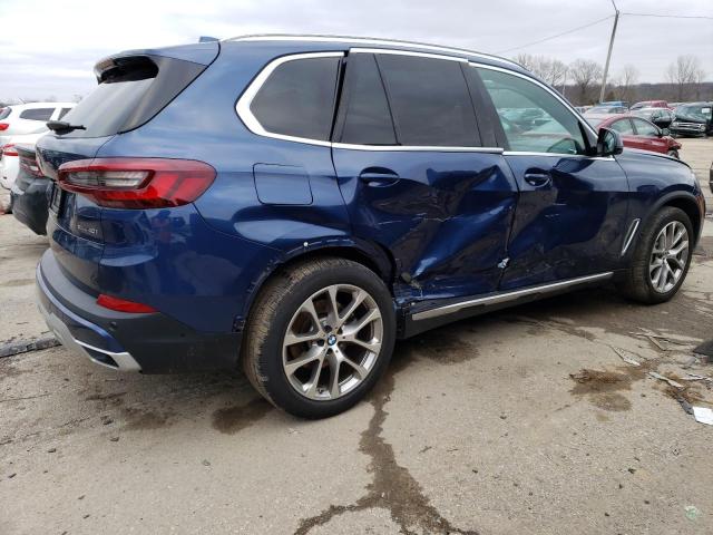 5UXCR6C03M9H31929 - 2021 BMW X5 XDRIVE40I BLUE photo 3