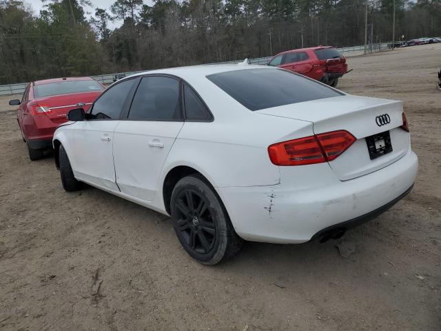 WAUAFAFL2AN036834 - 2010 AUDI A4 PREMIUM WHITE photo 2