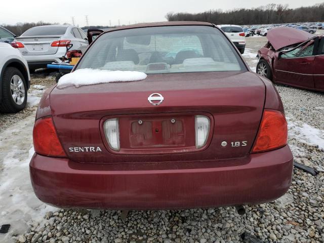 3N1CB51DX4L919781 - 2004 NISSAN SENTRA 1.8 BURGUNDY photo 6