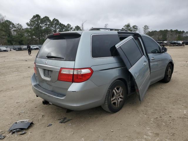 5FNRL38496B122244 - 2006 HONDA ODYSSEY EX TEAL photo 3