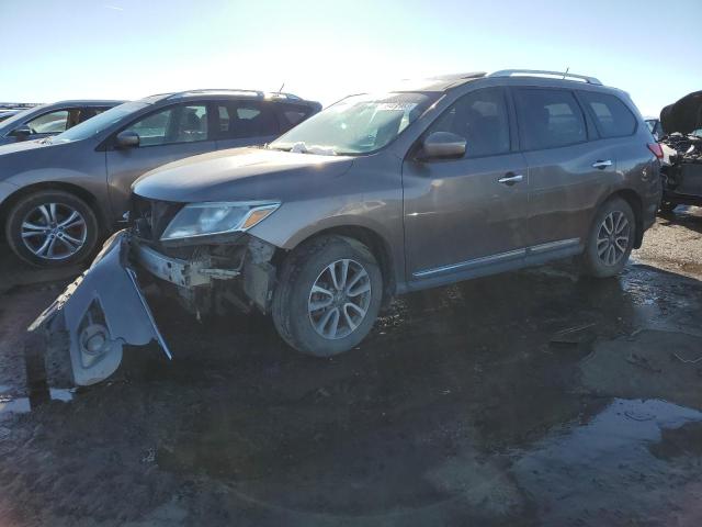 5N1AR2MM1EC605651 - 2014 NISSAN PATHFINDER S BROWN photo 1