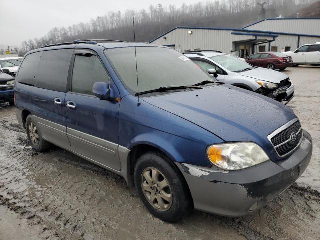 KNDUP131846593472 - 2004 KIA SEDONA EX BLUE photo 4