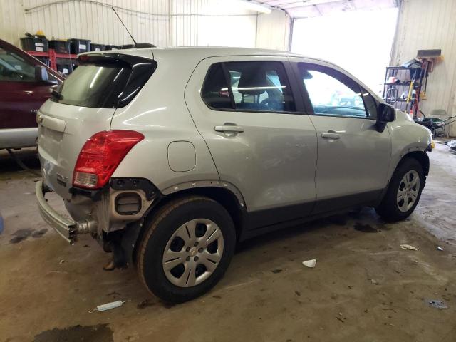 3GNCJKSB8GL141780 - 2016 CHEVROLET TRAX LS SILVER photo 3