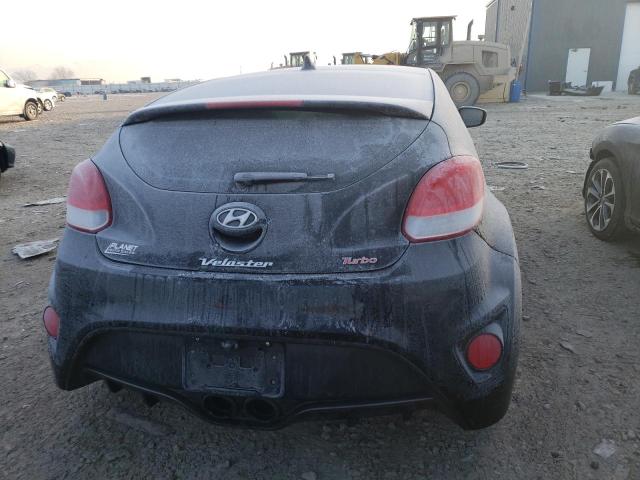 KMHTC6AE0DU169723 - 2013 HYUNDAI VELOSTER TURBO BLACK photo 6