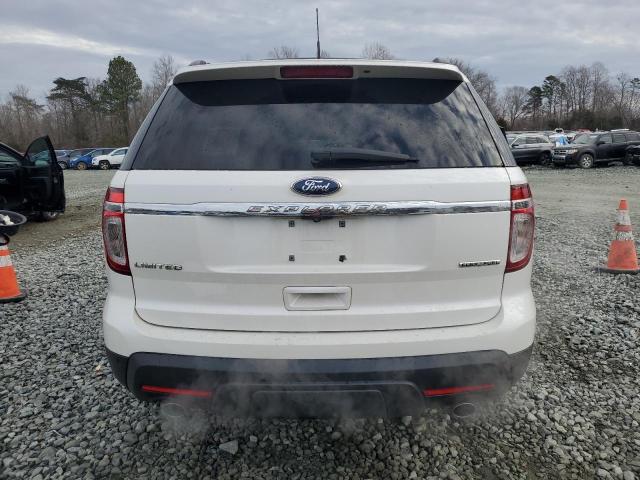 1FM5K7F86DGC18605 - 2013 FORD EXPLORER LIMITED WHITE photo 6