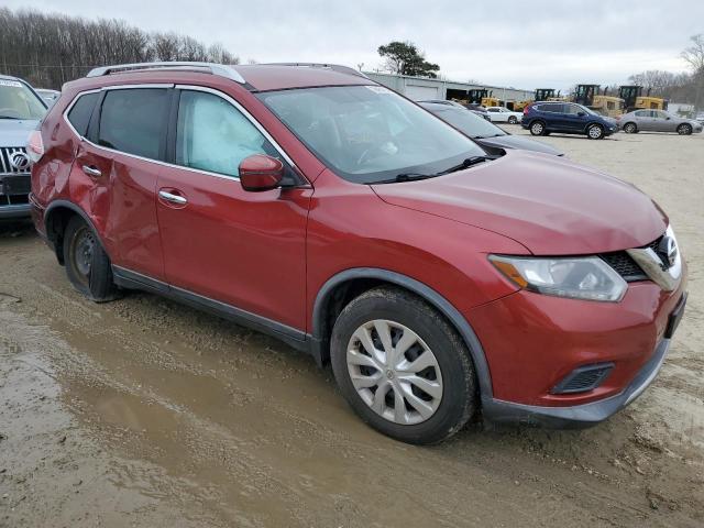 KNMAT2MT3GP629328 - 2016 NISSAN ROGUE S RED photo 4