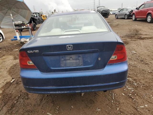 1HGEM22932L011112 - 2002 HONDA CIVIC EX BLUE photo 6