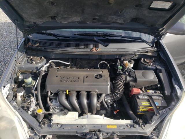 2T1KR32E15C487277 - 2005 TOYOTA COROLLA MA XR CHARCOAL photo 11