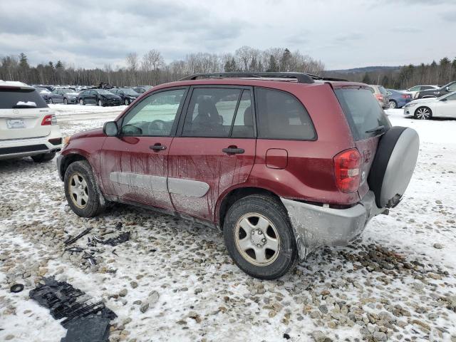 JTEHD20V350073283 - 2005 TOYOTA RAV4 RED photo 2