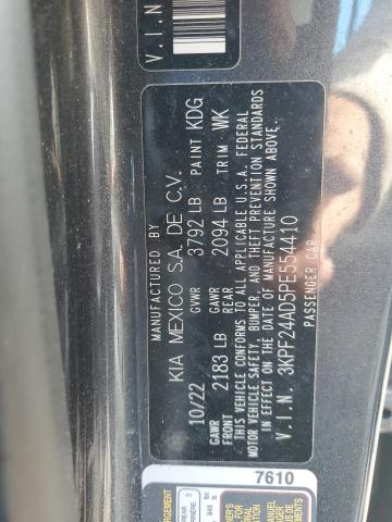 3KPF24AD5PE554410 - 2023 KIA FORTE LX GRAY photo 12