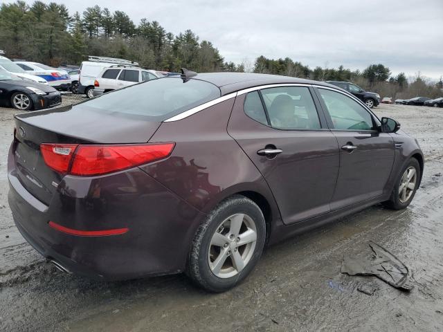 5XXGM4A75FG394396 - 2015 KIA OPTIMA LX MAROON photo 3