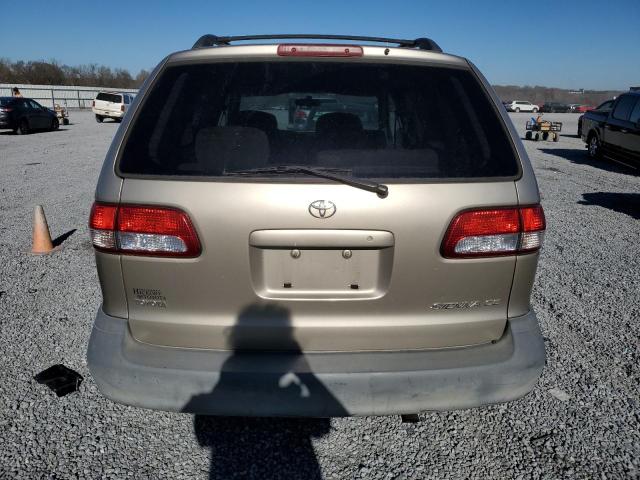 4T3ZF19CX2U430836 - 2002 TOYOTA SIENNA CE TAN photo 6