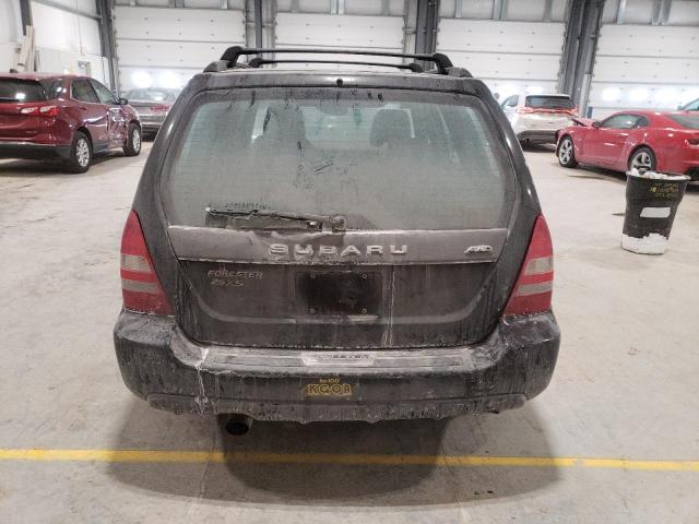 JF1SG65623H739614 - 2003 SUBARU FORESTER 2.5XS შავი ფოტო 6