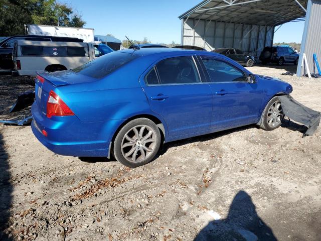 3FAHP0HG0CR196399 - 2012 FORD FUSION SE BLUE photo 3