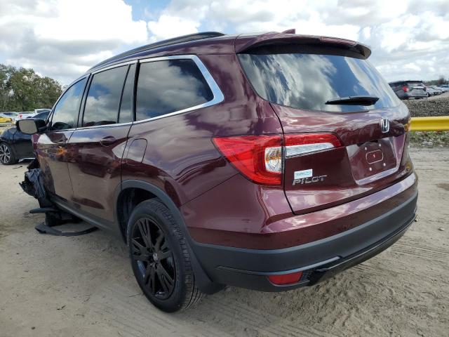 5FNYF5H2XNB034475 - 2022 HONDA PILOT SE MAROON photo 2