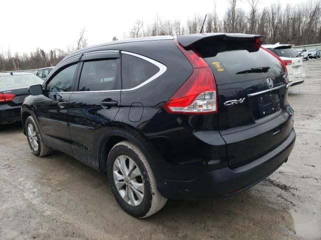 2HKRM4H75EH669136 - 2014 HONDA CR-V EXL BLACK photo 2