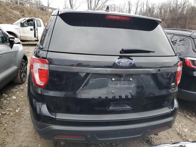 1FM5K8AR3JGB19936 - 2018 FORD EXPLORER POLICE INTERCEPTOR შავი ფოტო 6