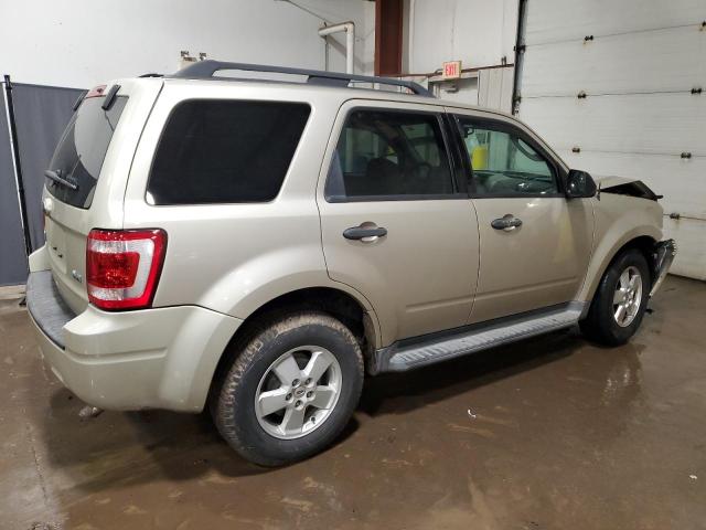 1FMCU0DG7AKC66710 - 2010 FORD ESCAPE XLT BEIGE photo 3