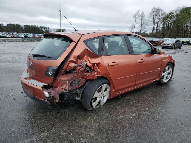 JM1BK143751293894 - 2005 MAZDA 3 HATCHBACK ORANGE photo 3