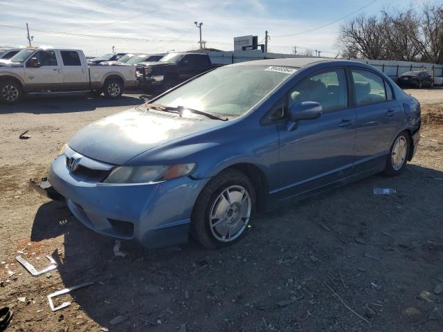 JHMFA36239S003895 - 2009 HONDA CIVIC HYBRID BLUE photo 1