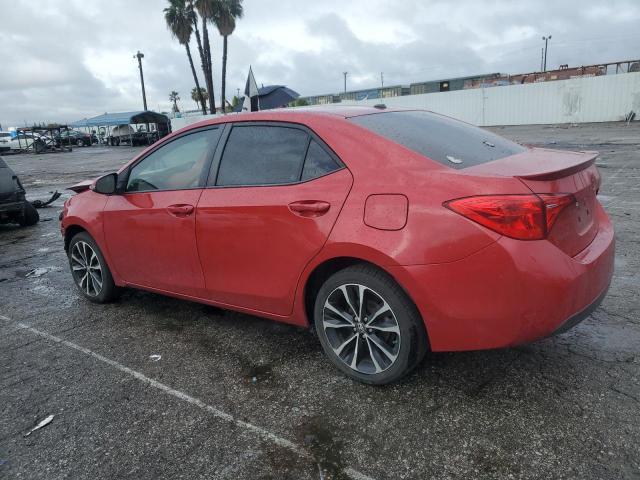 5YFBURHE2HP595548 - 2017 TOYOTA COROLLA L RED photo 2