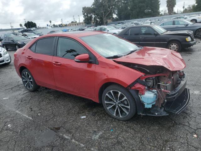 5YFBURHE2HP595548 - 2017 TOYOTA COROLLA L RED photo 4