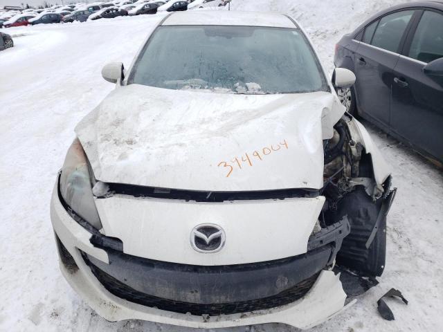 JM1BL1L71D1828668 - 2013 MAZDA 3 I WHITE photo 5