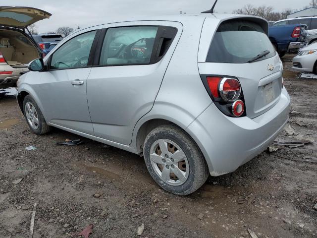 1G1JA6SH2E4130765 - 2014 CHEVROLET SONIC LS SILVER photo 2