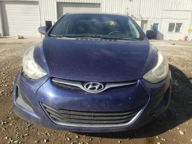 5NPDH4AE0EH465125 - 2014 HYUNDAI ELANTRA SE BLUE photo 5