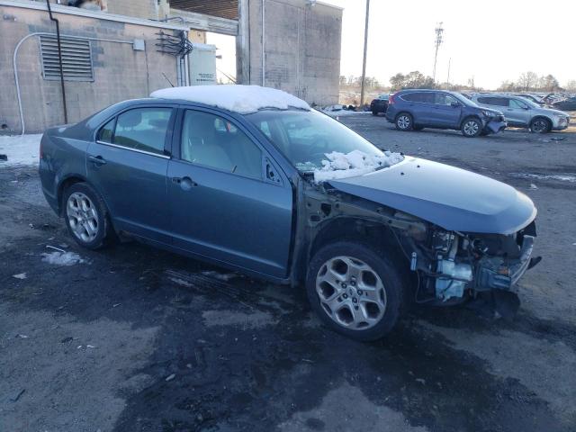 3FAHP0HA3BR265953 - 2011 FORD FUSION SE TEAL photo 4