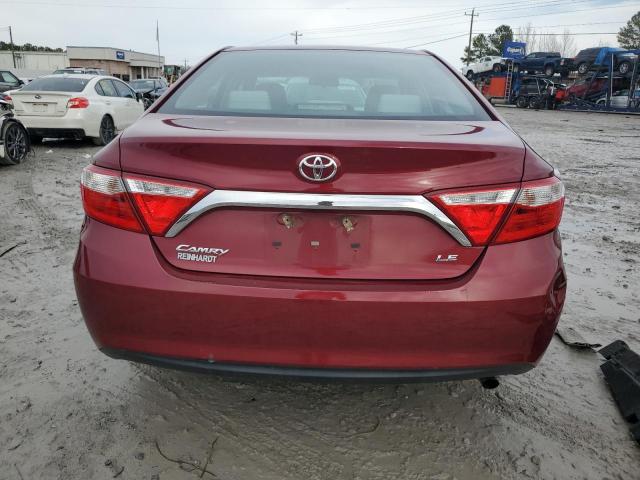 4T1BF1FK3GU607658 - 2016 TOYOTA CAMRY LE BURGUNDY photo 6