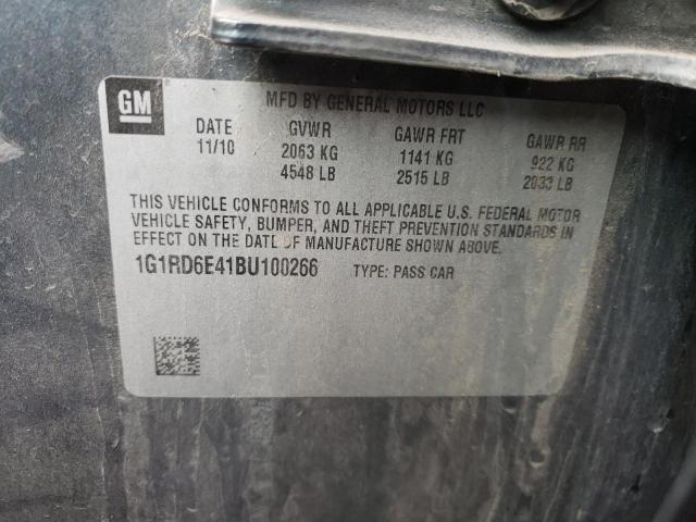 1G1RD6E41BU100266 - 2011 CHEVROLET VOLT GRAY photo 12