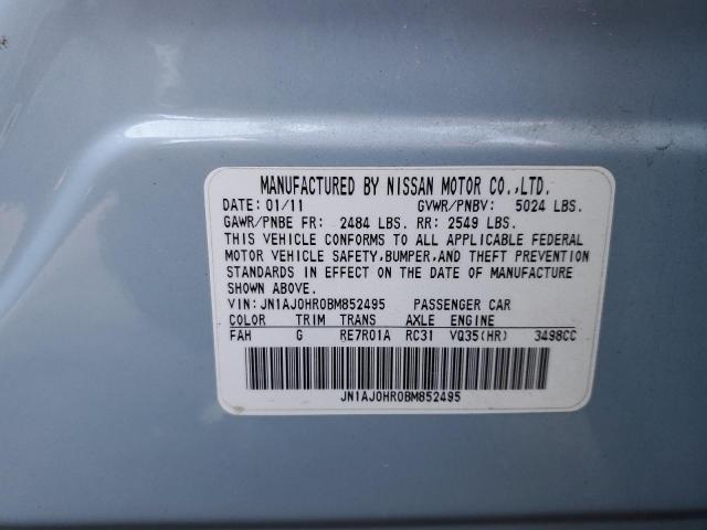 JN1AJ0HR0BM852495 - 2011 INFINITI EX35 BASE Թիրկույզ լուսանկար 13