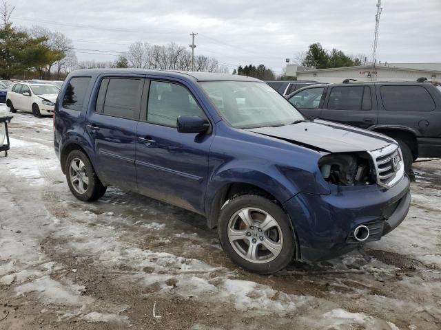 5FNYF4H51EB051993 - 2014 HONDA PILOT EXL BLUE photo 4