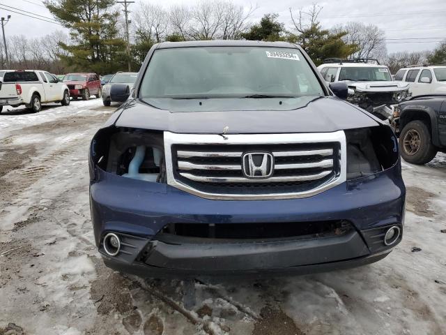 5FNYF4H51EB051993 - 2014 HONDA PILOT EXL BLUE photo 5