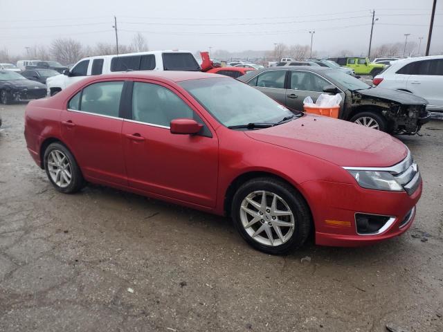 3FAHP0JA3CR266354 - 2012 FORD FUSION SEL RED photo 4