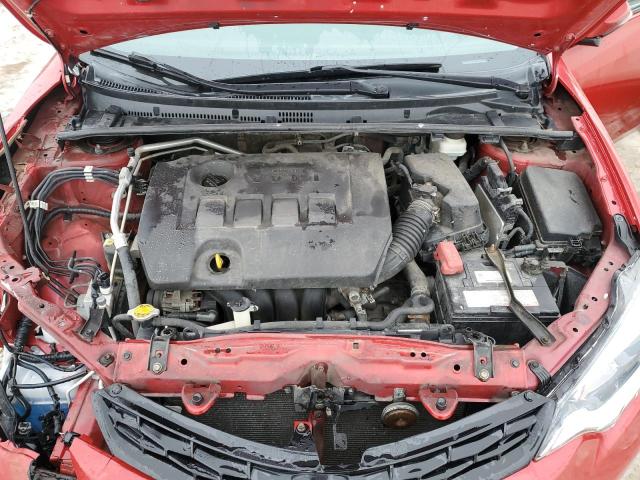 5YFBURHE9FP184628 - 2015 TOYOTA COROLLA L RED photo 11