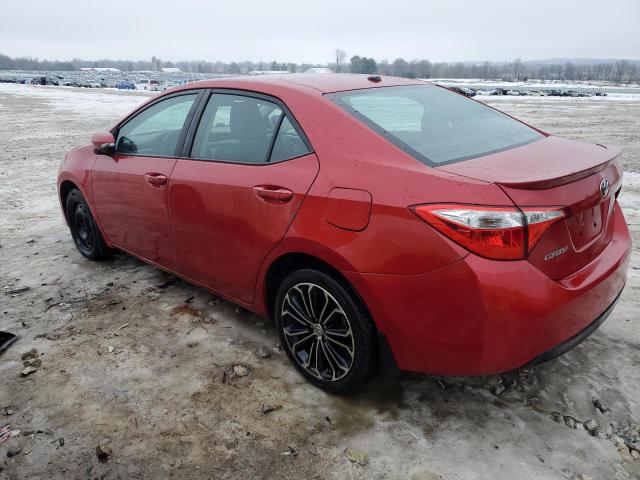 5YFBURHE9FP184628 - 2015 TOYOTA COROLLA L RED photo 2