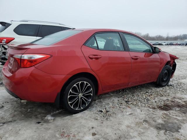 5YFBURHE9FP184628 - 2015 TOYOTA COROLLA L RED photo 3